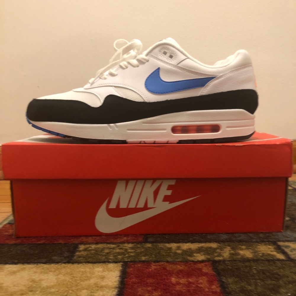 Nike Air Max 1 White Photo Blue Black